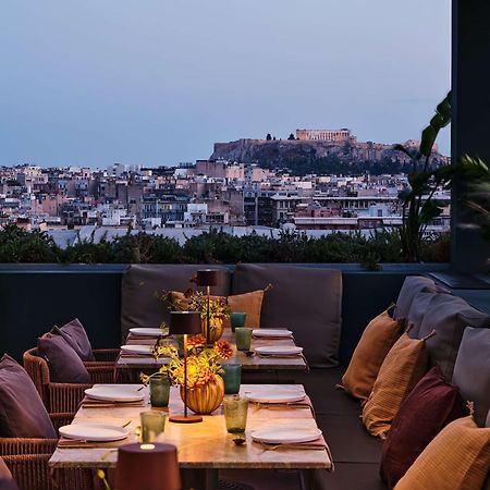 Radisson Blu Park Hotel Atene Esterno foto The view from the restaurant