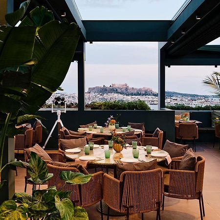 Radisson Blu Park Hotel Atene Esterno foto The view from the restaurant