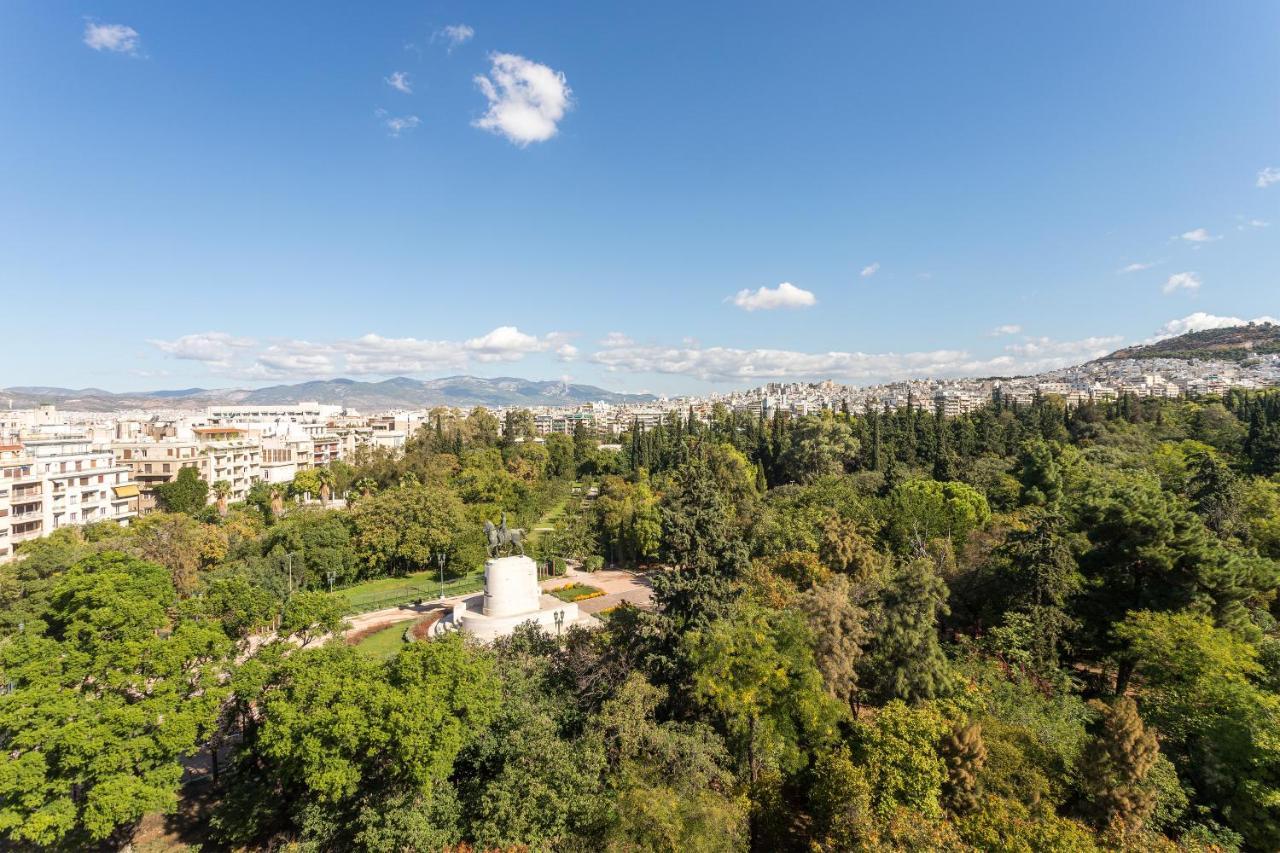 Radisson Blu Park Hotel Atene Esterno foto View of the park