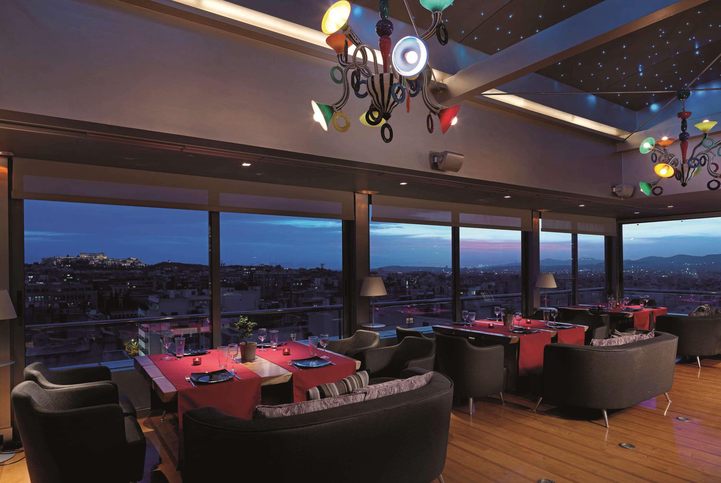 Radisson Blu Park Hotel Atene Esterno foto The restaurant